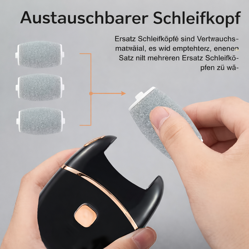 Elektrische Fußfeile für glatte Füße | Effektiver Hornhautentferner