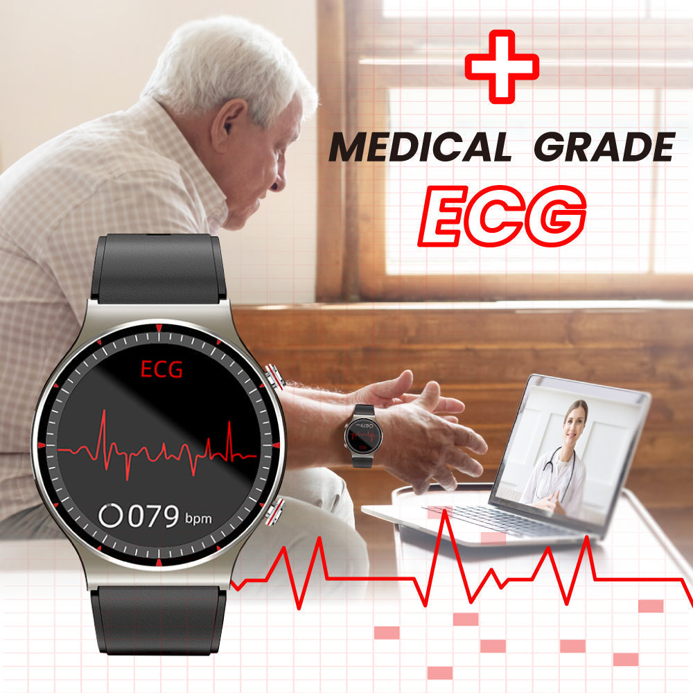 Medizinische Smartwatch mit EKG-Funktion und KI-Analyse