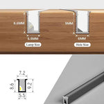 Elegante LED Unterbauleuchte mit anpassbarer Länge