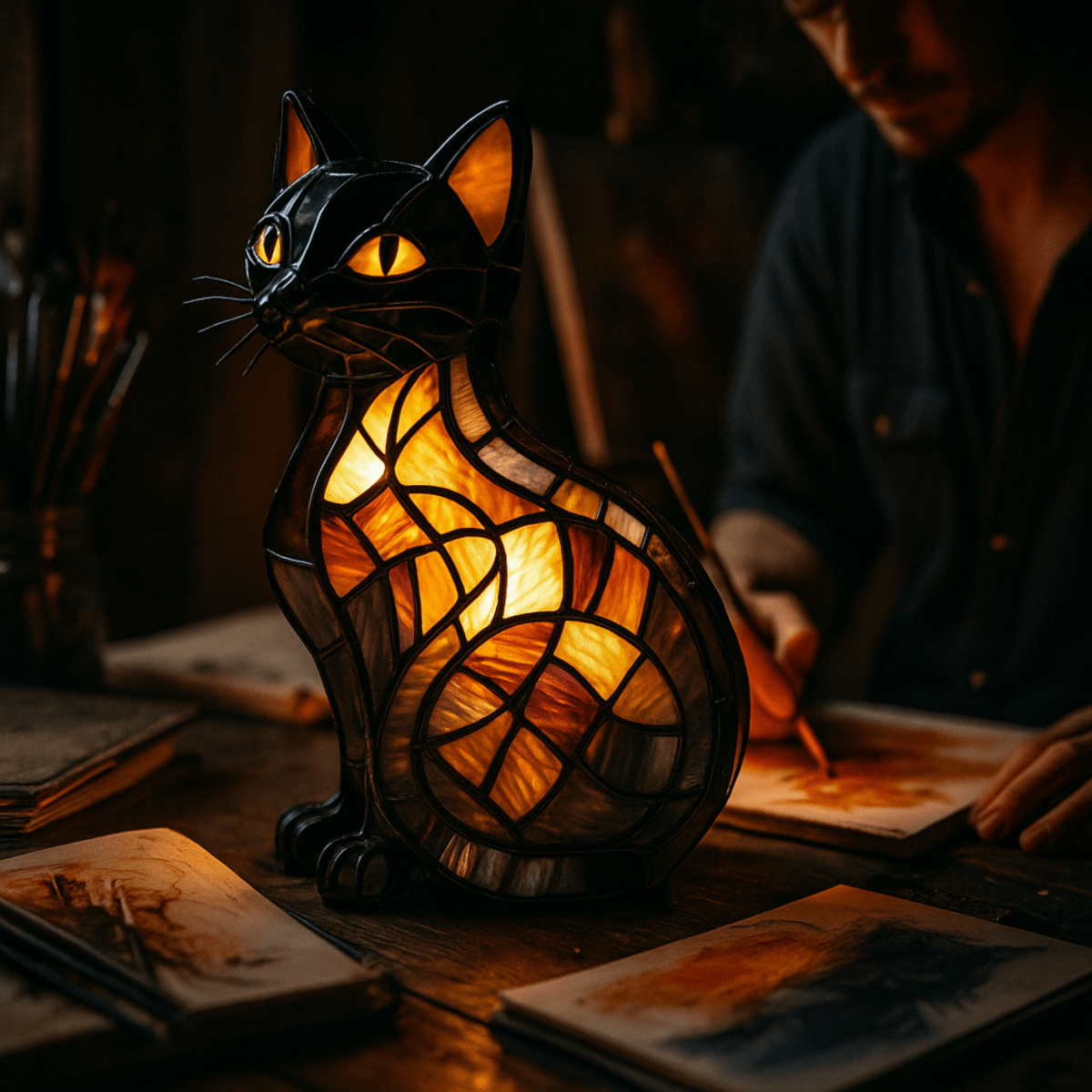 Cat Magic - Playful LED Night Light for a Cozy Atmosphere