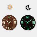 Elegant Quartz Wall Clock with Soft Lighting – Timeless Design for Your Home