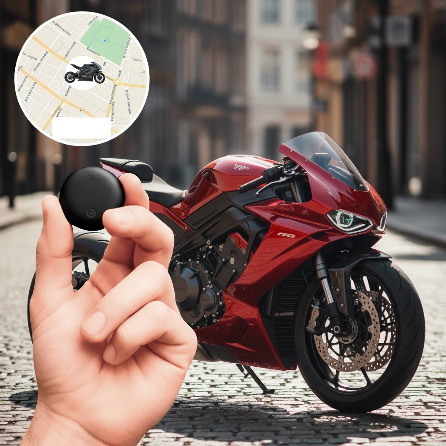 Sicherer Motorrad GPS-Tracker ohne Abonnement