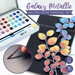 Shimmering Metallic Watercolor Paints - 36 Hues for Creative Minds