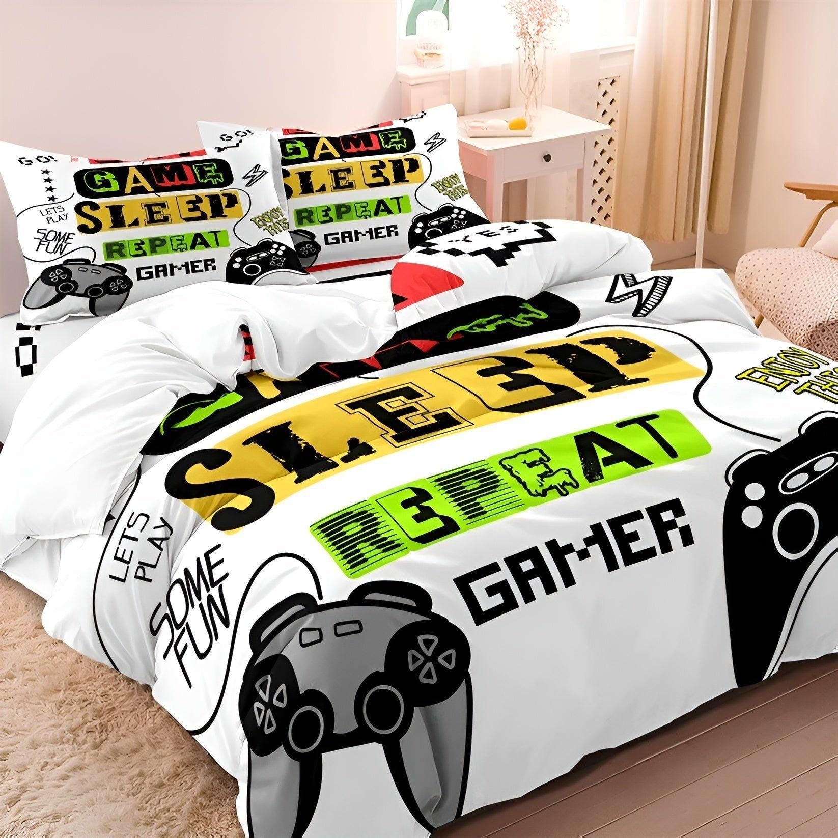 Vibrant Gaming Bedding for Kids – Soft Microfiber for Sweet Dreams