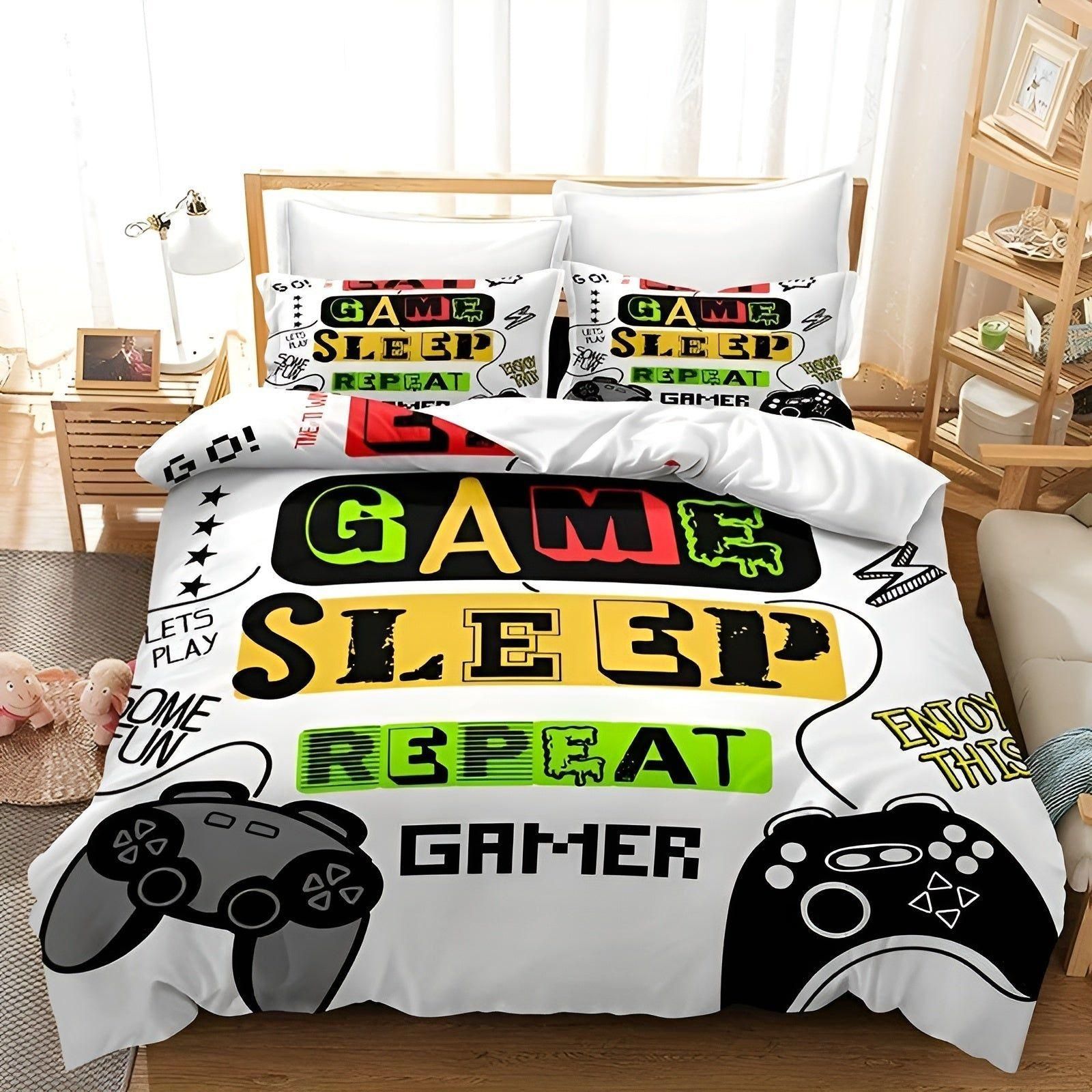 Vibrant Gaming Bedding for Kids – Soft Microfiber for Sweet Dreams