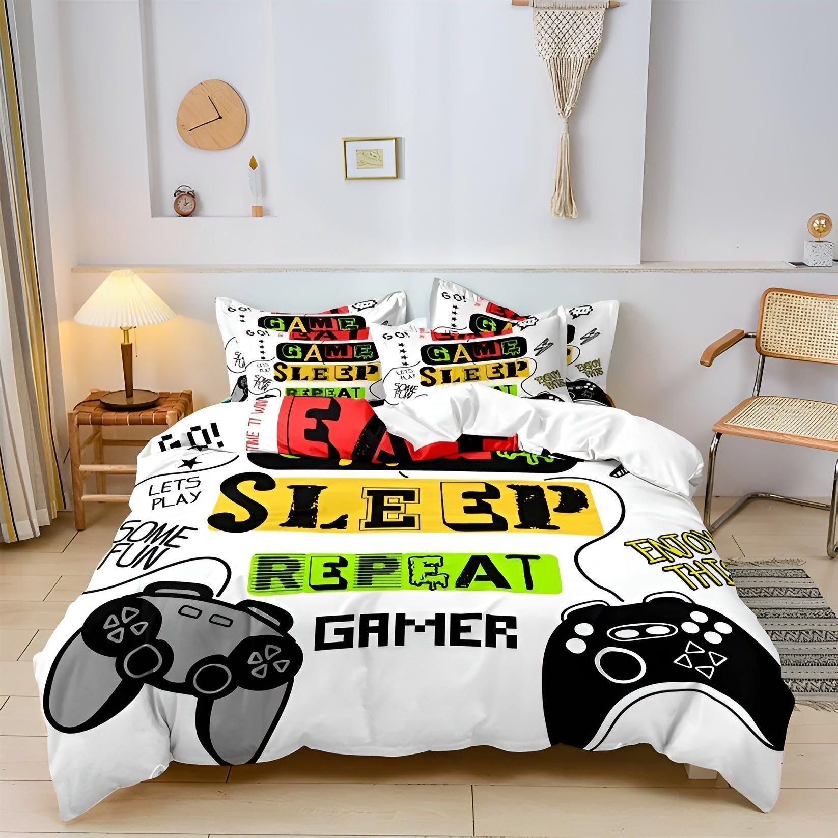 Vibrant Gaming Bedding for Kids – Soft Microfiber for Sweet Dreams