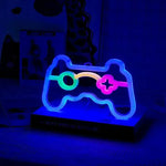 Neon-Beleuchtungsschild für Gaming-Controller – Retro-Wanddeko für Gamerzimmer