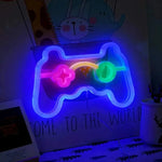 Neon-Beleuchtungsschild für Gaming-Controller – Retro-Wanddeko für Gamerzimmer