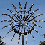 Eleganter Windspinner aus Metall für Ihren Garten