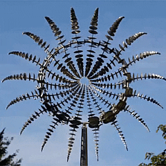 Eleganter Windspinner aus Metall für Ihren Garten