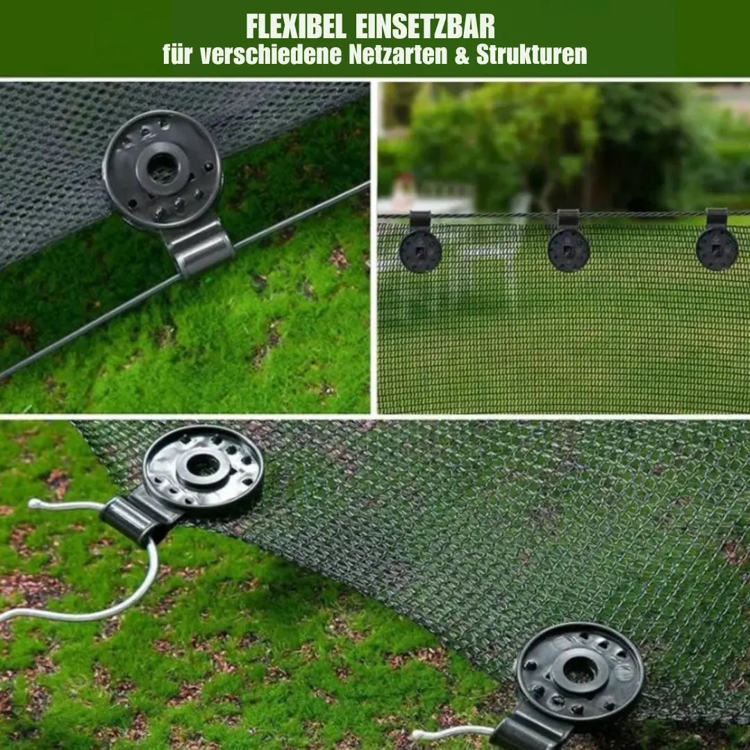Gartennetzbefestigungen – Robuste und einfach zu montierende Clips (50 Stück)