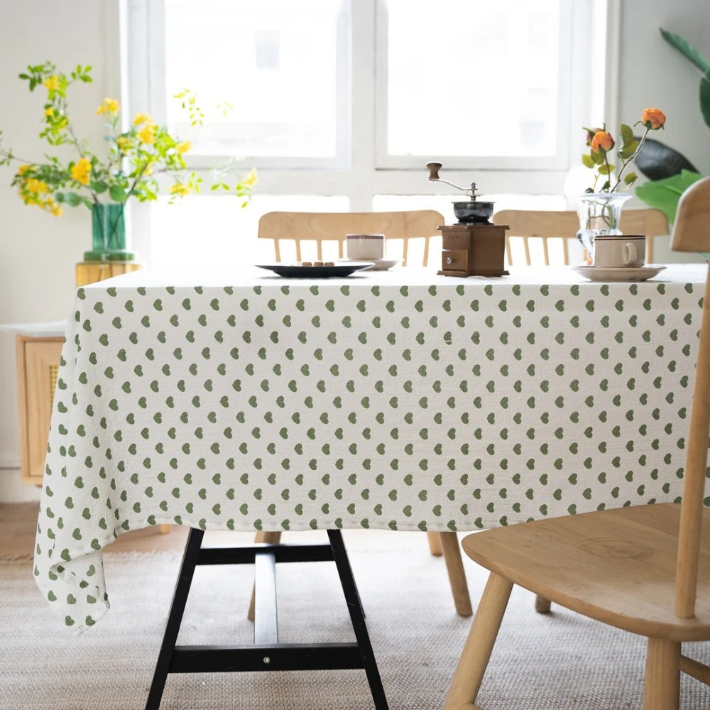 Heartwarming Joy - Polka Dot Microfiber Tablecloth