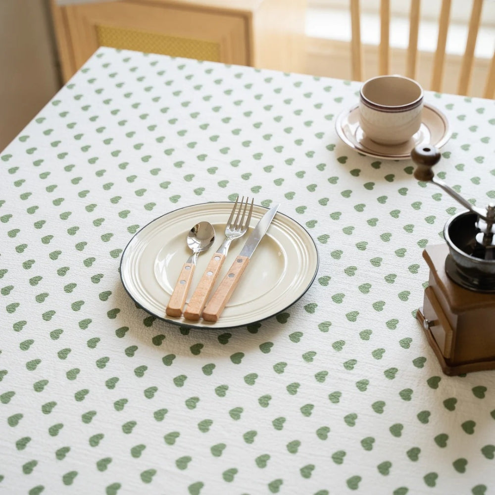 Heartwarming Joy - Polka Dot Microfiber Tablecloth