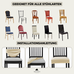 4-piece set | Elegant chair covers to protect and enhance your home