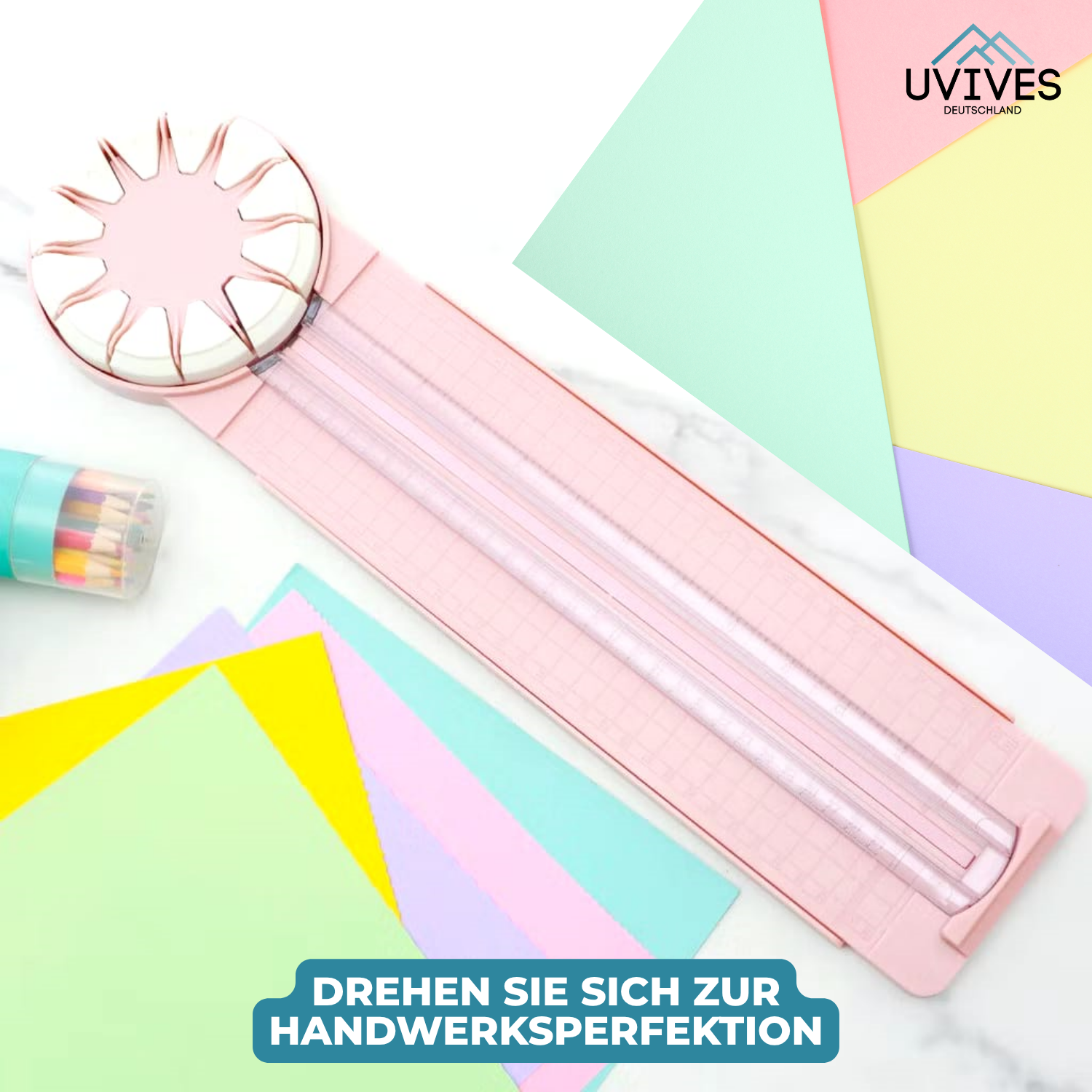 CreativeCutter - 12-in-1 360° Rotary Paper Trimmer