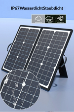 Ecovolt 1000W Tragbares Solarpanel Set | Komplett mit MPPT & USB/Type-C | Ideal für Camping, Auto, Boot & Wohnmobil