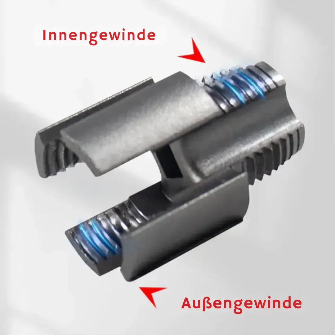 Präzises Gewindeschneider-Set für Rohrverbindungen