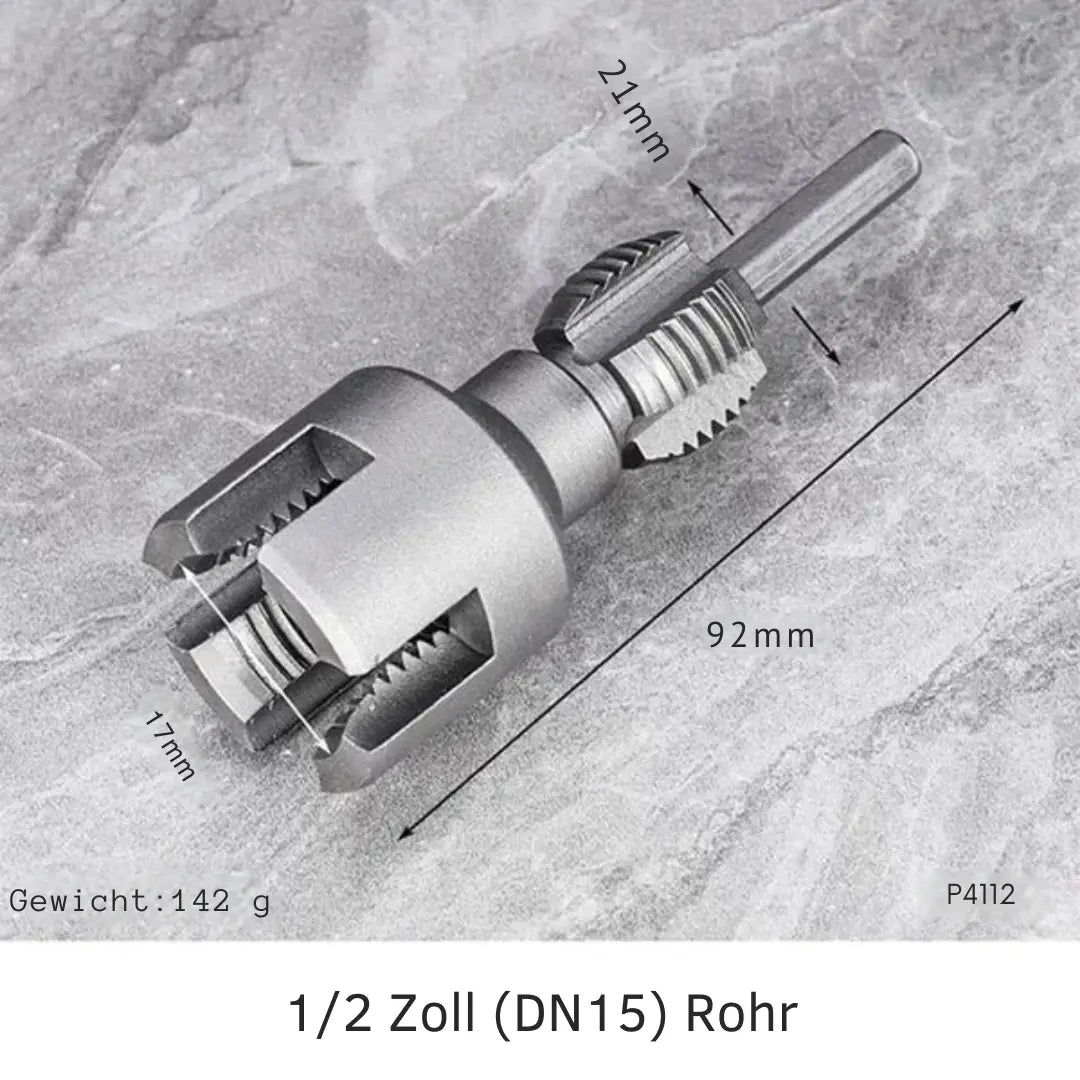 Präzises Gewindeschneider-Set für Rohrverbindungen