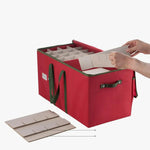 Festliche Aufbewahrungsbox für Weihnachtsdekorationen