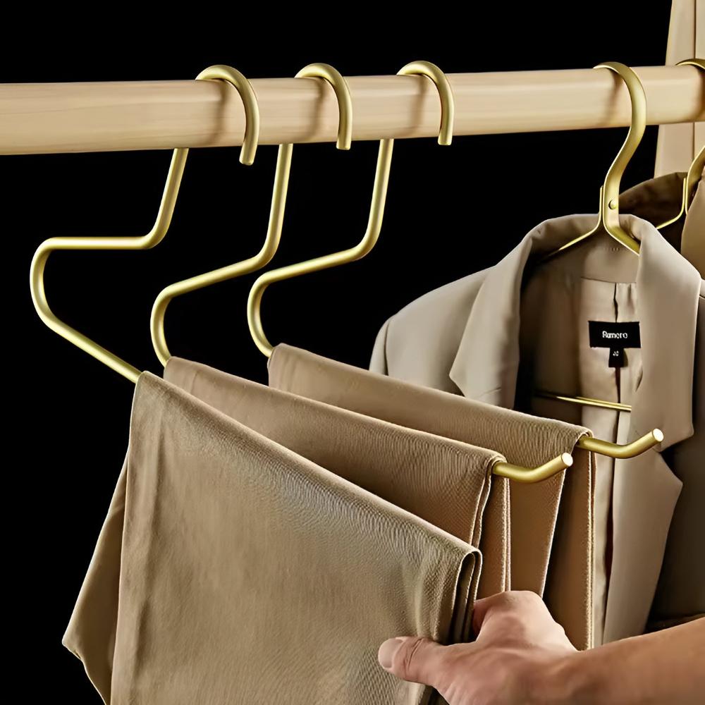 Elegante Metall-Kleiderbügel für perfekten Ordnung im Schrank (5 Stück)