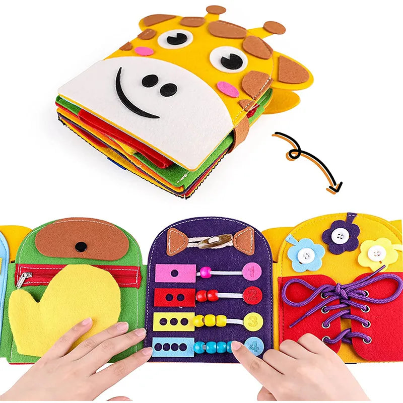 Montessori Giraffe Activity Book - Fostering Senses and Skills