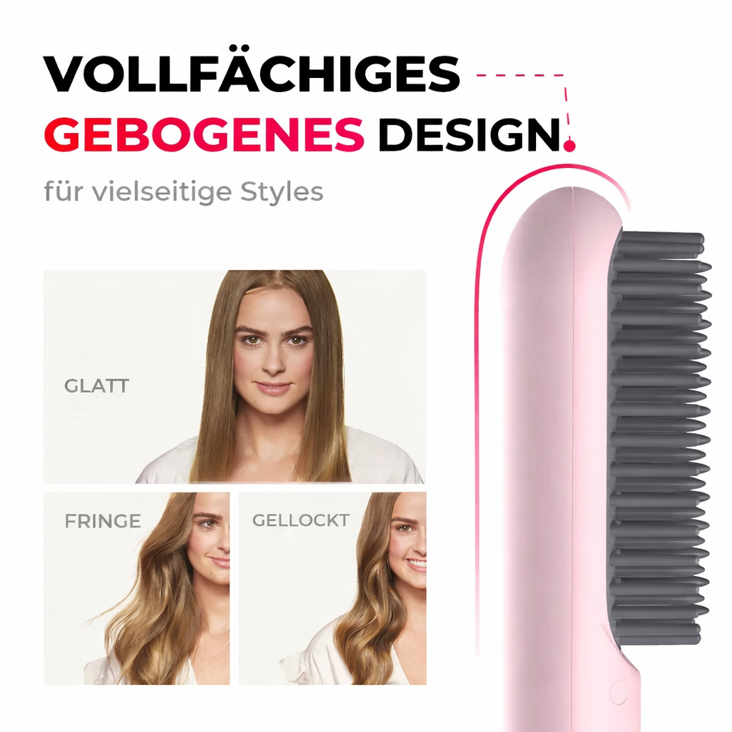 Freiheit beim Styling – Akku-Haarglätter für glänzendes Haar