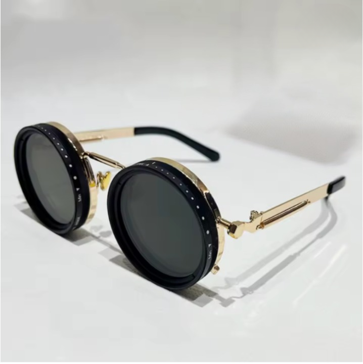 Runde Retro-Sonnenbrille mit UV400 Schutz – Stilvoll und Leicht