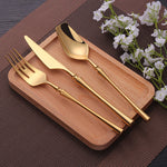Golda | Elegant Gold Cutlery Set