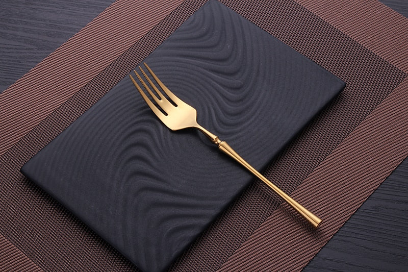 Golda | Elegant Gold Cutlery Set