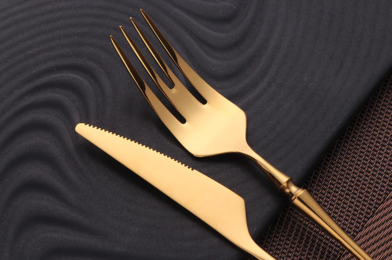 Golda | Elegant Gold Cutlery Set