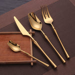 Golda | Elegant Gold Cutlery Set