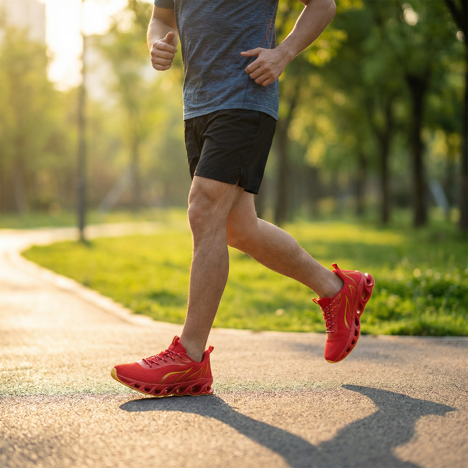Herren Komfortschuhe für Gehen und Laufen mit Unterstützung
