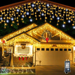 Lichtvorhang WinterGlow – Wetterfeste LED Weihnachtsbeleuchtung in Warmweiß