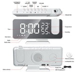 Digitale Projektionsuhr mit LED-Anzeige und FM-Radio