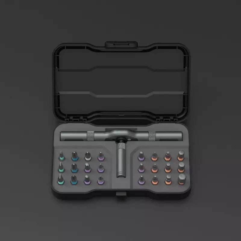 Multifunktionales 24-in-1 Schraubendreher-Set für Heimwerker