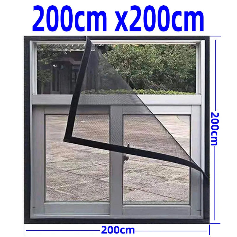 Invisi-Mückenabwehr Fensternetz mit verstellbarem Rahmen