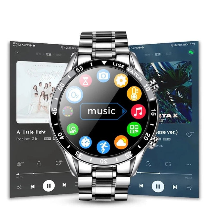 Luxuriöse 4G Smartwatch – Elegante Uhr mit Anrufen, GPS und Gesundheitsfunktionen