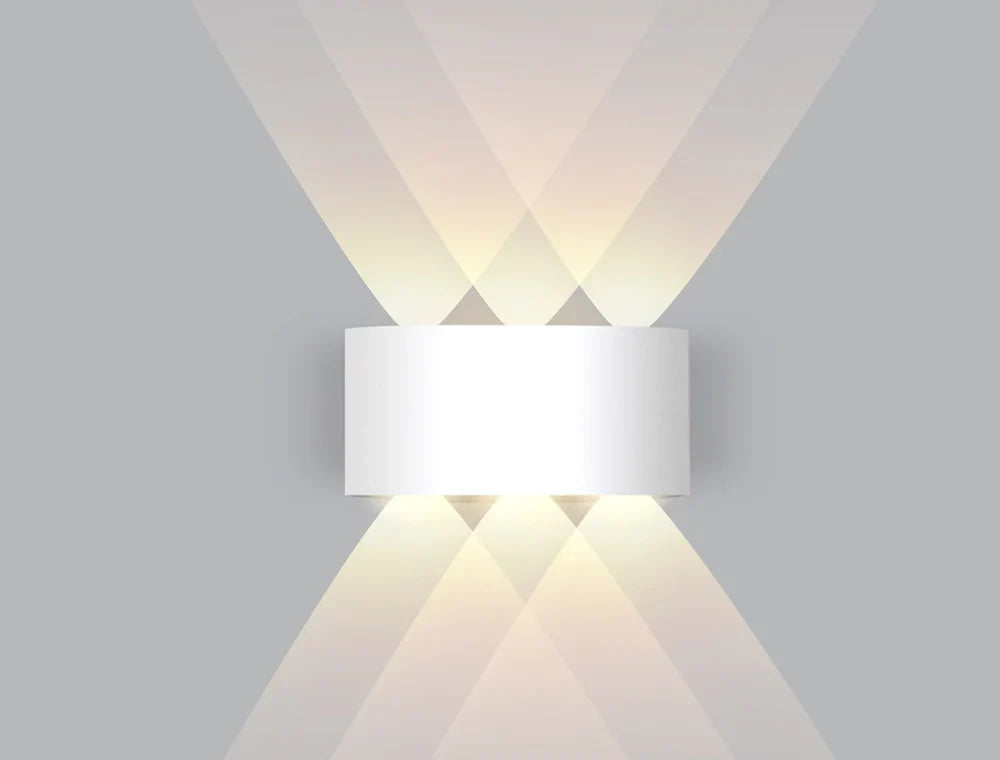 Moderne LED Wandleuchte mit Auf- und Abstrahlung – Warmweiß