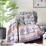 Herbstliche Retro-Couchdecke für Gemütlichkeit