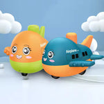 Flugzeugspielzeug zum Drücken und Fahren – Spaß für Kinder