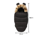 Schlafsack mit Kapuze für Babys und Neugeborene – warmer Kinderwagen