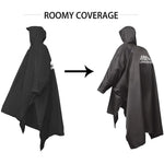 Vielseitiger, Leichter und Wasserdichter Outdoor-Poncho für Abenteuer
