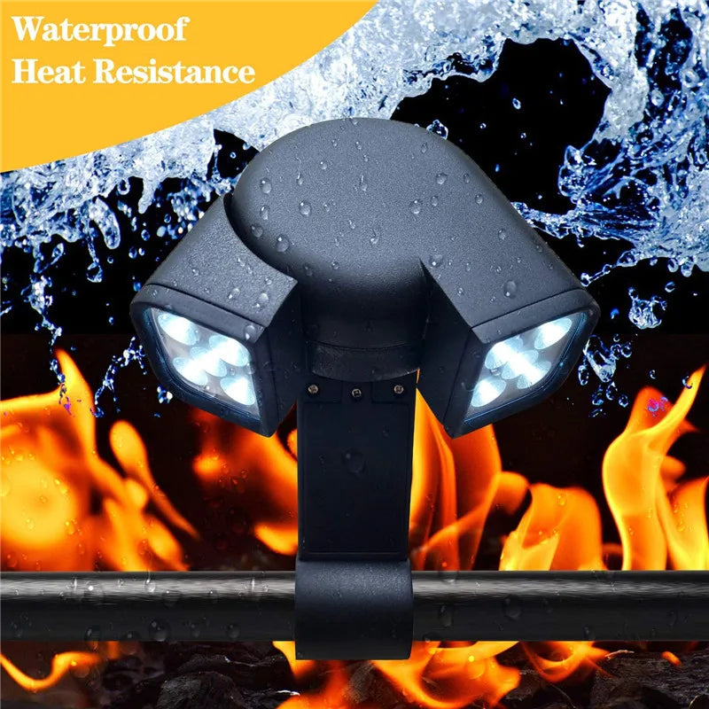 GrillGlanz LED Grill Light | 360° Adjustable | Heat Resistant & Extra Bright | Perfect for BBQ & Outdoor Activities