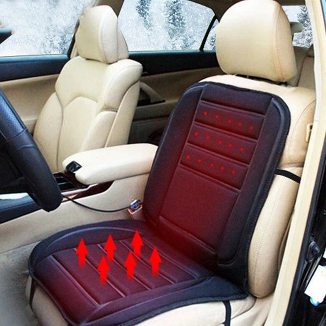 Heizbare Autositzauflage – 12V Memory-Schaum Kissen für Sitz und Rücken