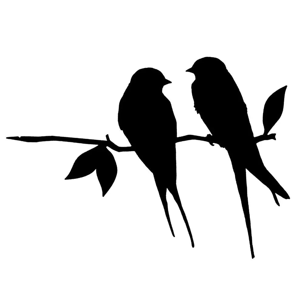 Elegante Metallvögel – Wand- und Gartenakzent