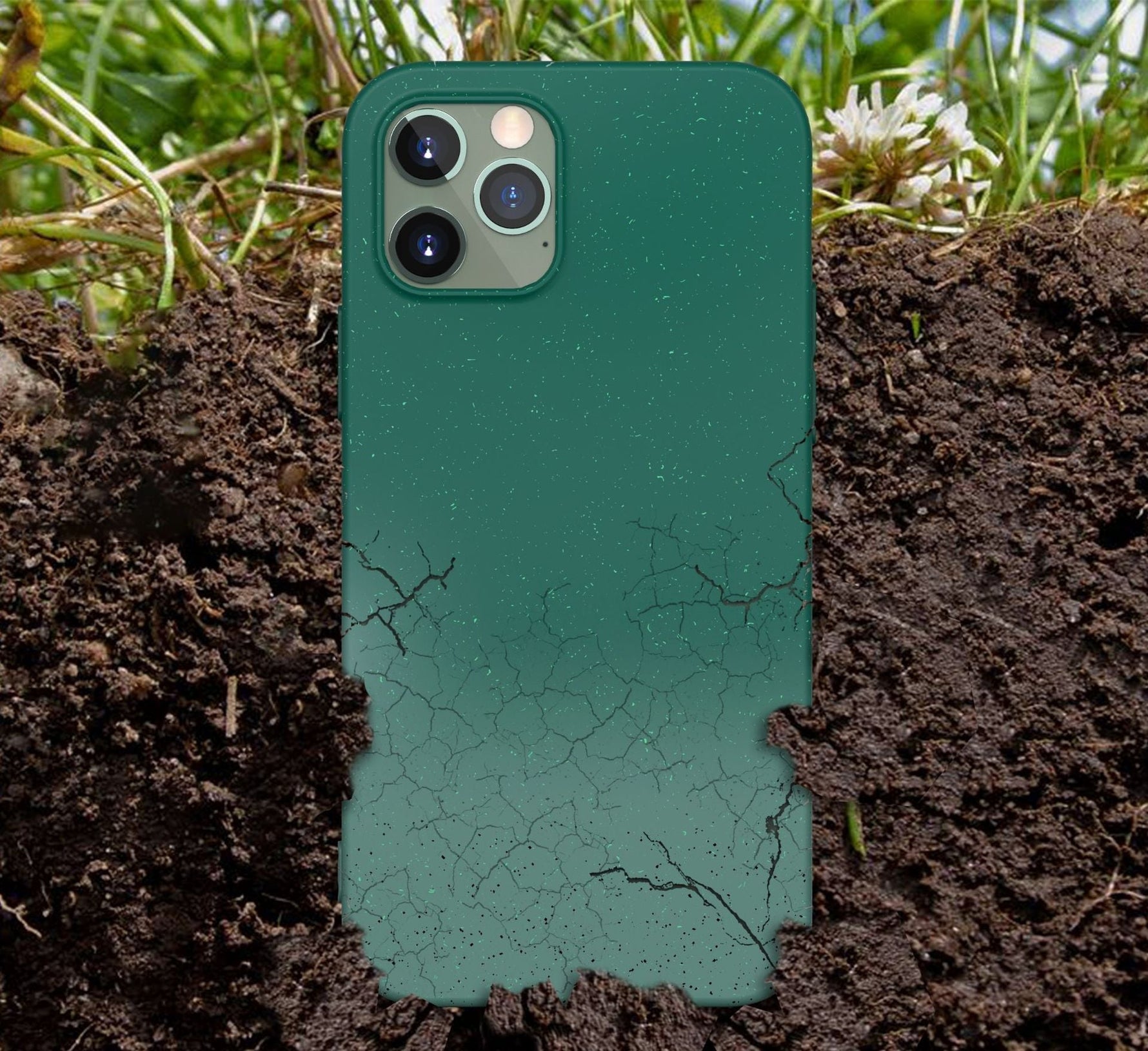 Umweltfreundliche Kompostierbare Smartphone-Hülle in Blau