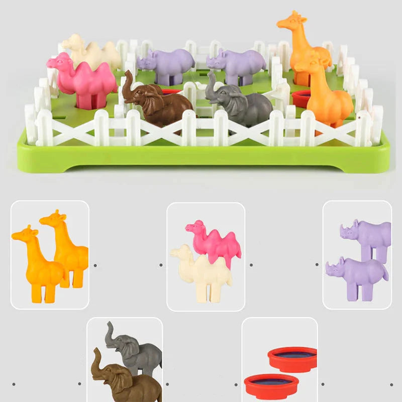 Tierpuzzle und Lernspielzeug im Montessori-Stil für Kinder