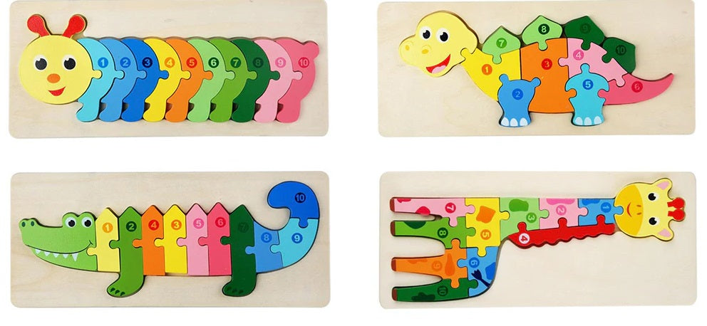 Tierpuzzle für neugierige Kinder - Entdecker-Puzzle