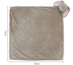 Flauschige Kuscheldecke für Babys mit niedlichem Hasen-Motiv