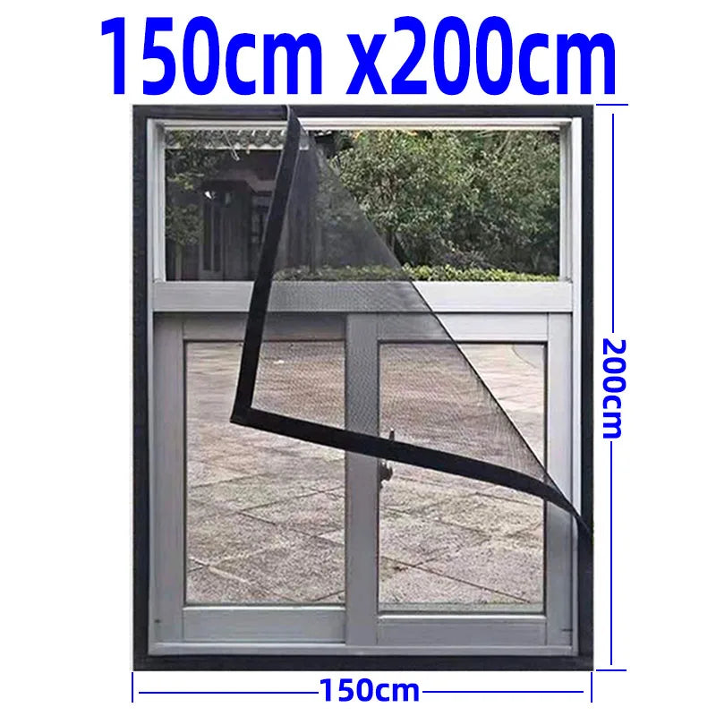 Invisi-Mückenabwehr Fensternetz mit verstellbarem Rahmen